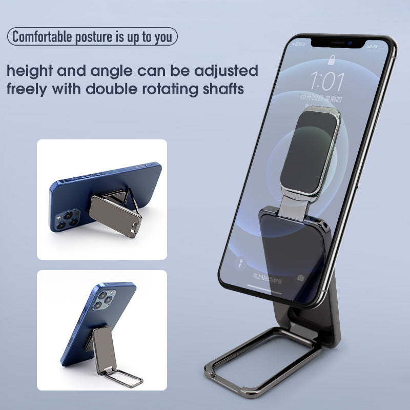 Foldable Mobile Phone Holder Ring Buckle Retractable Desktop Cellphone Stand Car Magnetic Bracket Office Accessories