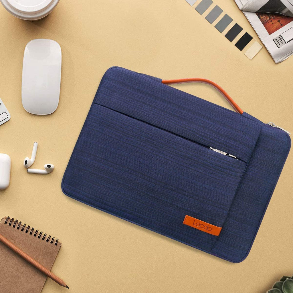 360° Protective Laptop Sleeve Case for 16 Inch Macbook Pro M5 Pro/Max A3428 A3429 (2026), M4/M3/M2/M1 A3403 A3186 A2991 A2780 A2485 A2141, 15 Inch Surface Laptop 7/6/5/4/3 Computer Bag, Blue