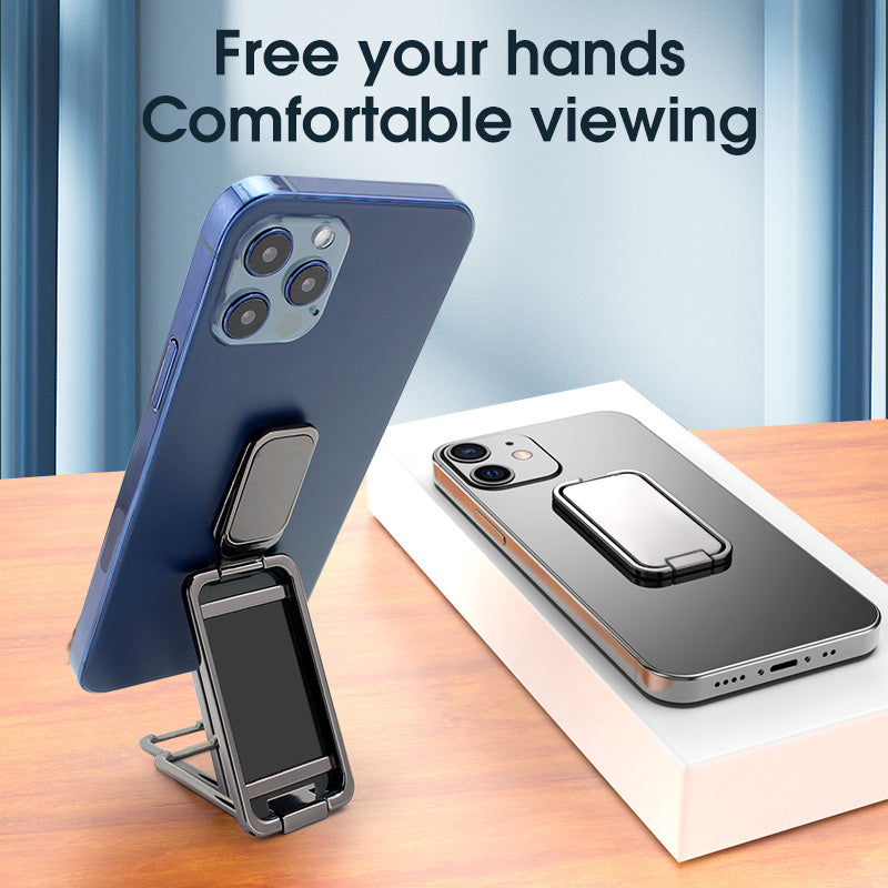 Foldable Mobile Phone Holder Ring Buckle Retractable Desktop Cellphone Stand Car Magnetic Bracket Office Accessories
